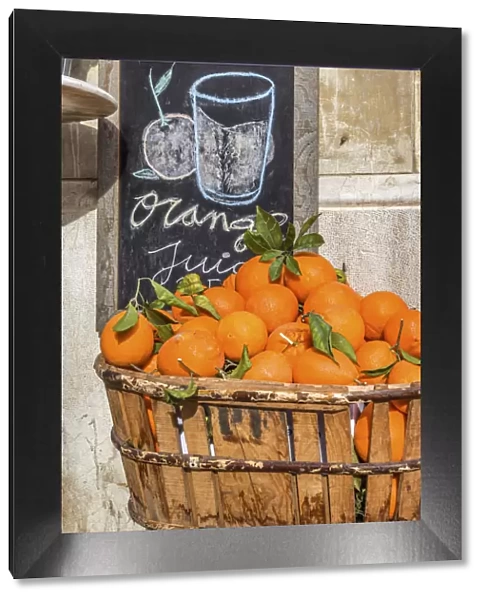 Orange juice stand in Palma de Mallorca, Mallorca, Spain