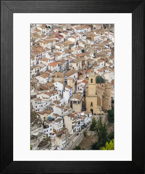 Framed Print : Alcala del Jucar, Castilla-La Mancha, Spain