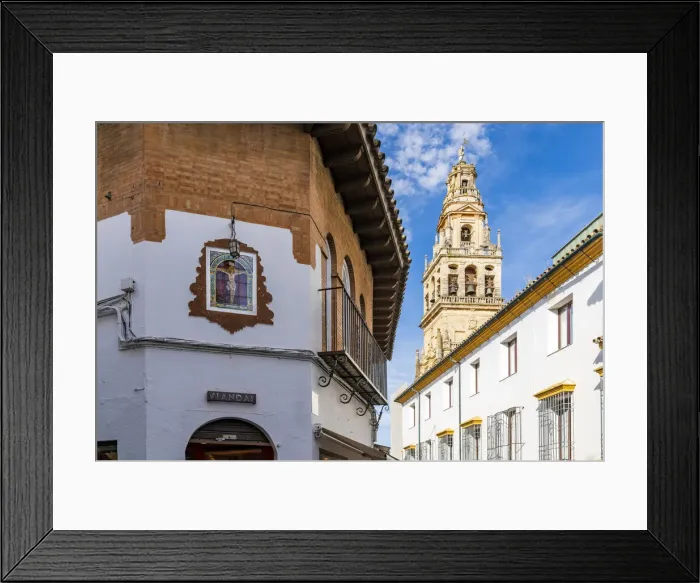 Framed Print : Cathedrals bell tower, Cordoba, Andalusia, Spain Framed Print : Cathedrals bell tower, Cordoba, Andalusia, Spain