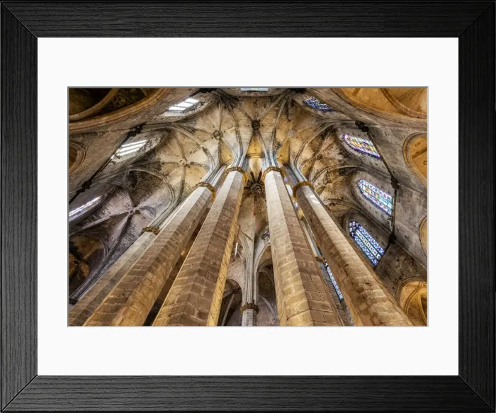 Framed Print : Santa Maria del Mar church, Barcelona, Catalonia, Spain Framed Print : Santa Maria del Mar church, Barcelona, Catalonia, Spain