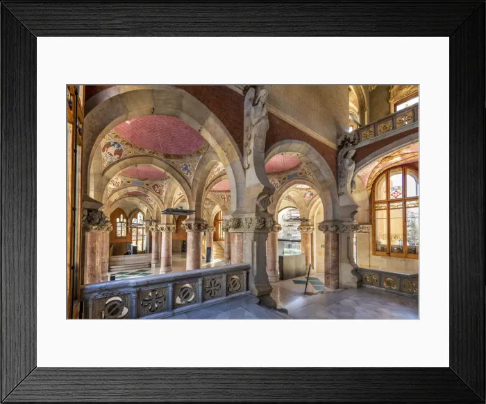 Framed Print : Interior of pavilion, Hospital de la Santa Creu i Sant Pau Framed Print : Interior of pavilion, Hospital de la Santa Creu i Sant Pau