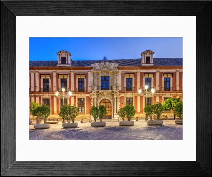 Framed Print : Archbishops Palace (Palacio Arzobispal), Plaza Virgen de los Reyes, Seville Framed Print : Archbishops Palace (Palacio Arzobispal), Plaza Virgen de los Reyes, Seville