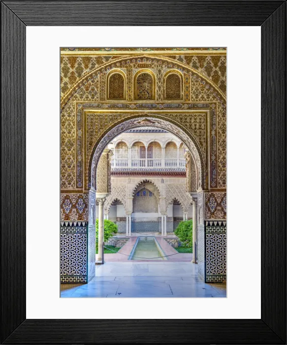 Framed Print : Hall of Ambassadors or Salon de los Embajadores, Alcazar, Seville, Andalusia, Spain Framed Print : Hall of Ambassadors or Salon de los Embajadores, Alcazar, Seville, Andalusia, Spain