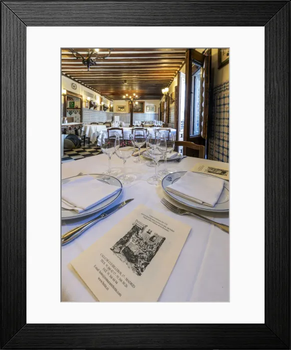 Framed Print : Founded in 1725, Sobrino de Botin is the oldest restaurant in the world in continuous Framed Print : Founded in 1725, Sobrino de Botin is the oldest restaurant in the world in continuous