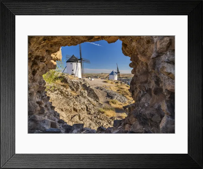 Framed Print : Old Spanish windmills, Consuegra, Castilla-La Mancha, Spain Framed Print : Old Spanish windmills, Consuegra, Castilla-La Mancha, Spain