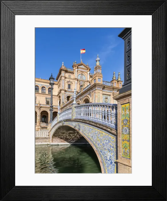 Framed Print : Plaza de Espana, Maria Luisa Park, Seville, Andalusia, Spain Framed Print : Plaza de Espana, Maria Luisa Park, Seville, Andalusia, Spain