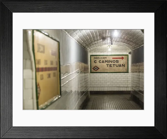 Framed Print : Spain, Comunidad de Madrid, An isle of the Chamberai Metro Station Framed Print : Spain, Comunidad de Madrid, An isle of the Chamberai Metro Station
