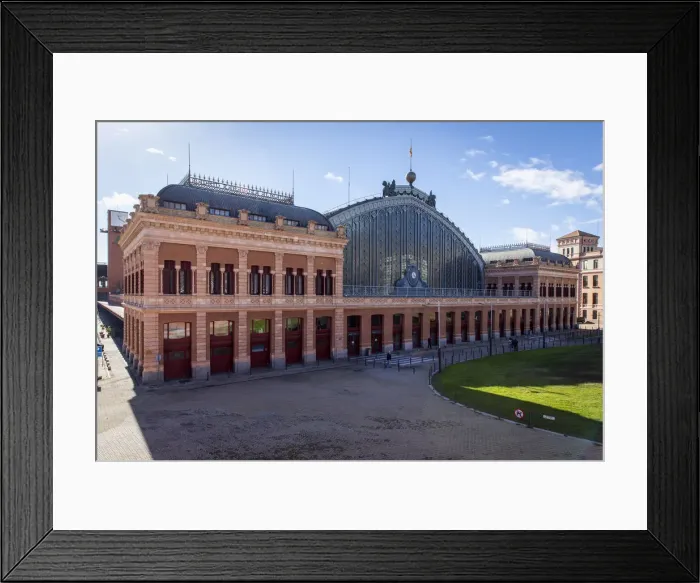 Framed Print : Spain, Comunidad de Madrid, Madrid, The building of the Atocha Railway Station Framed Print : Spain, Comunidad de Madrid, Madrid, The building of the Atocha Railway Station