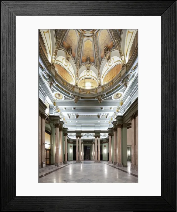 Framed Print : Spain, Comunidad de Madrid, The ballroom inside the Circle of Fine Arts building by Framed Print : Spain, Comunidad de Madrid, The ballroom inside the Circle of Fine Arts building by