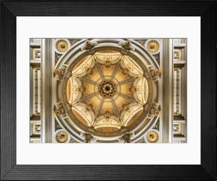 Framed Print : Spain, Comunidad de Madrid, The dome of the Ballroom inside the Circle of Fine Arts Framed Print : Spain, Comunidad de Madrid, The dome of the Ballroom inside the Circle of Fine Arts