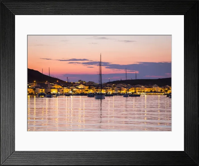 Framed Print : Spain, Balearic Islands, Menorca, The Fornells Bay Framed Print : Spain, Balearic Islands, Menorca, The Fornells Bay