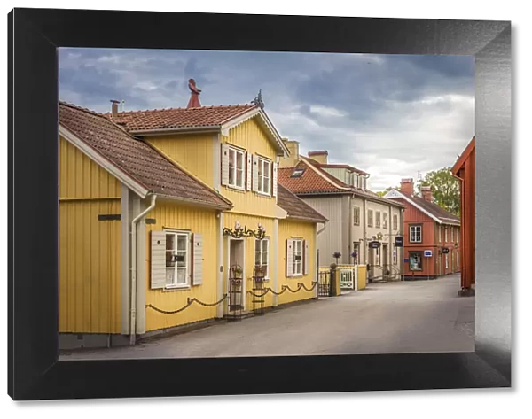 Village street in Sigtuna, Stockholm County, Sweden