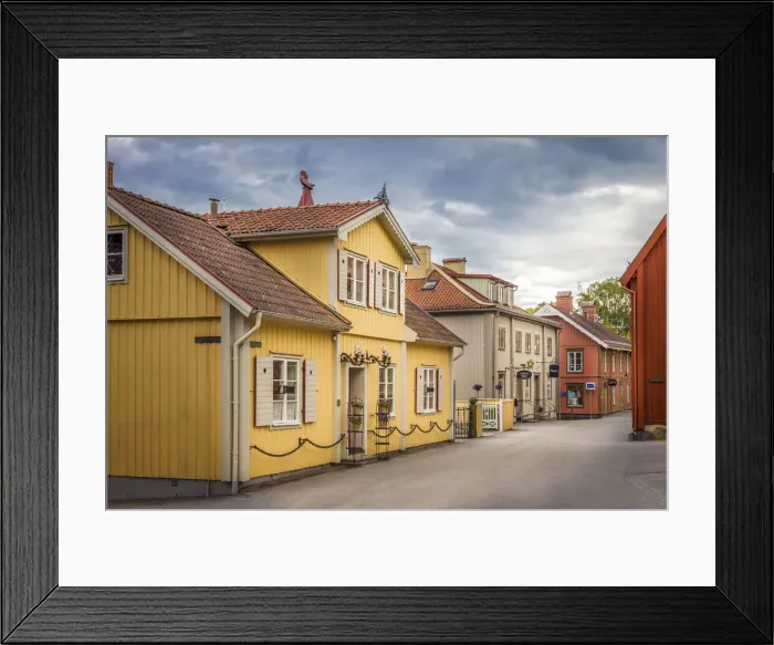 Framed Print : Village street in Sigtuna, Stockholm County, Sweden Framed Print : Village street in Sigtuna, Stockholm County, Sweden
