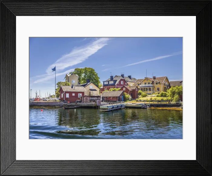 Framed Print : Port of Sandhamn Island, Stockholm County, Sweden Framed Print : Port of Sandhamn Island, Stockholm County, Sweden