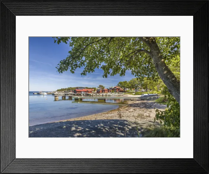 Framed Print : Beach on Sandhamn Island, Stockholm County, Sweden Framed Print : Beach on Sandhamn Island, Stockholm County, Sweden