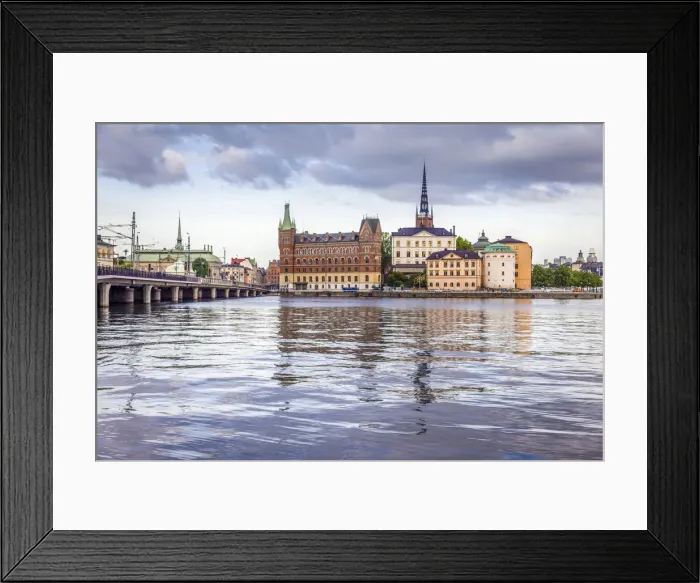 Framed Print : View from Stadthuset on Riddarholmen, Stockholm, Sweden Framed Print : View from Stadthuset on Riddarholmen, Stockholm, Sweden