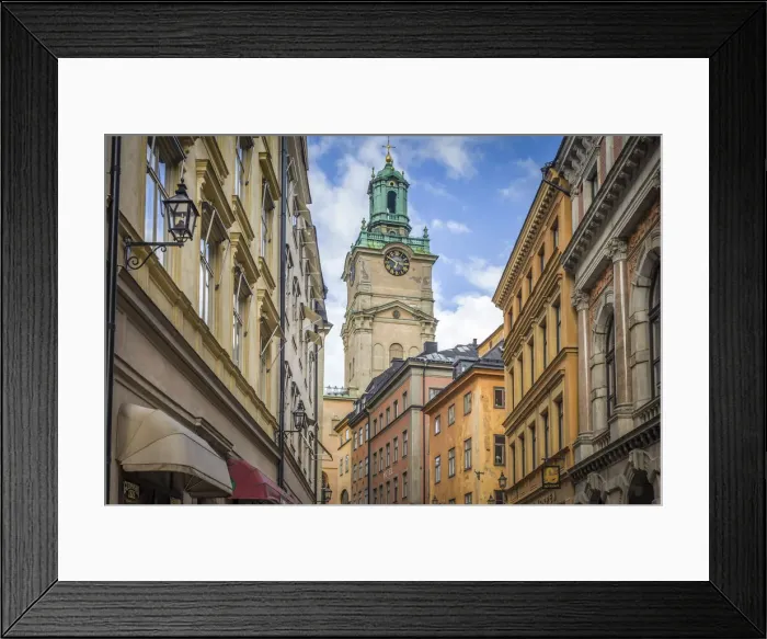 Framed Print : Nikolaikirche in the old town Gamla Stan, Stockholm, Sweden Framed Print : Nikolaikirche in the old town Gamla Stan, Stockholm, Sweden