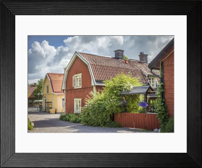 Framed Print : Houses in the old town of Sigtuna, Stockholm County, Sweden Framed Print : Houses in the old town of Sigtuna, Stockholm County, Sweden