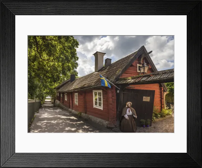 Framed Print : Historic cafe in the old town of Sigtuna, Stockholm County, Sweden Framed Print : Historic cafe in the old town of Sigtuna, Stockholm County, Sweden