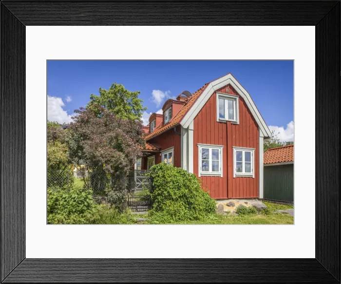 Framed Print : Historic summer houses in Sigtuna, Stockholm County, Sweden Framed Print : Historic summer houses in Sigtuna, Stockholm County, Sweden