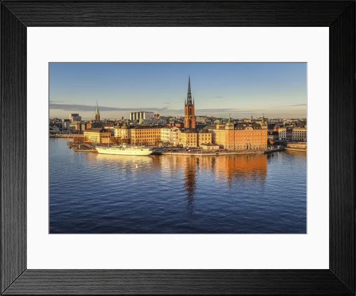 Framed Print : View of the old town Gamla Stan in Stockholm, Sweden Framed Print : View of the old town Gamla Stan in Stockholm, Sweden