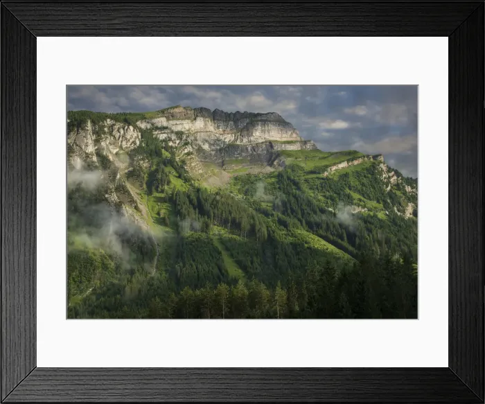 Framed Print : Switzerland, St. Gallen, Grabs, Voralp, Chapfwand Framed Print : Switzerland, St. Gallen, Grabs, Voralp, Chapfwand