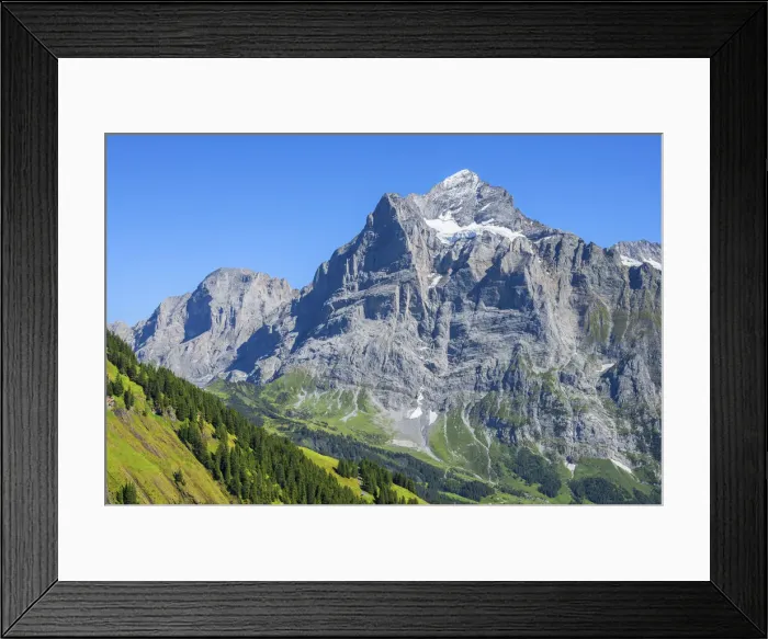 Framed Print : Wetterhorn, Grindelwald, Berner Oberland, Canton Berne, Switzerland Framed Print : Wetterhorn, Grindelwald, Berner Oberland, Canton Berne, Switzerland