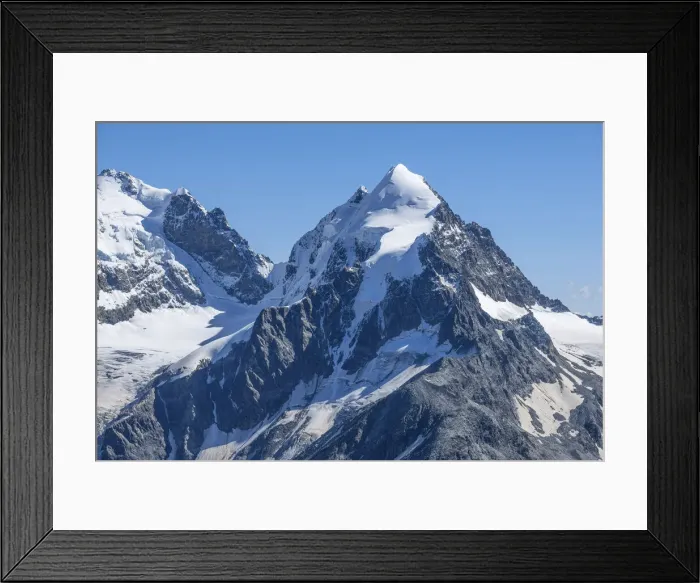 Framed Print : Piz Roseg seen from Corvatsch summit station, Bernina mountain range, Upper Engadin, Grisons (Graubunden), Switzerland Framed Print : Piz Roseg seen from Corvatsch summit station, Bernina mountain range, Upper Engadin, Grisons (Graubunden), Switzerland