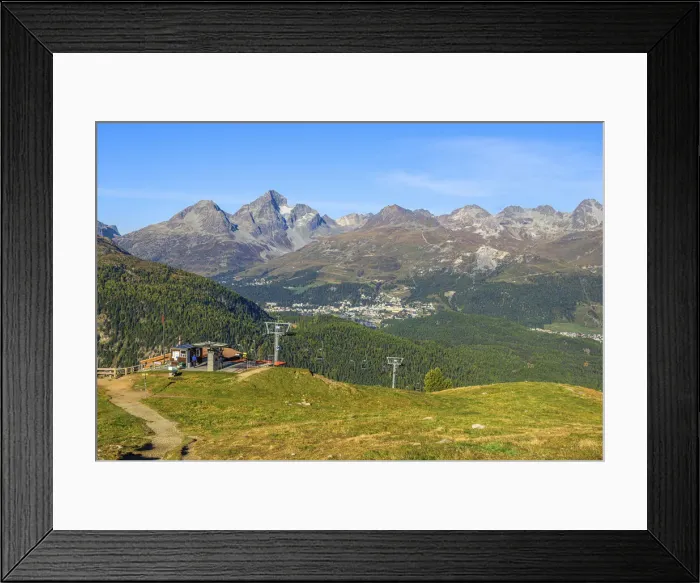 Framed Print : Languard cable car summit station, Pontresina, Upper Engadin, Grisons (Graubunden), Switzerland Framed Print : Languard cable car summit station, Pontresina, Upper Engadin, Grisons (Graubunden), Switzerland