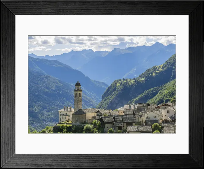 Framed Print : Soglio, Bergell, Grisons (Graubunden), Switzerland Framed Print : Soglio, Bergell, Grisons (Graubunden), Switzerland