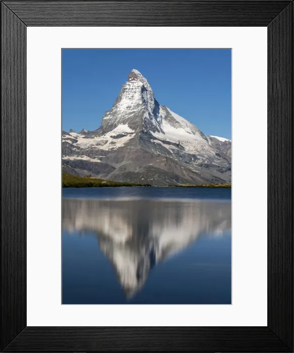 Framed Print : Lake Stellisee with Matterhorn, Zermatt, Valais, Switzerland Framed Print : Lake Stellisee with Matterhorn, Zermatt, Valais, Switzerland