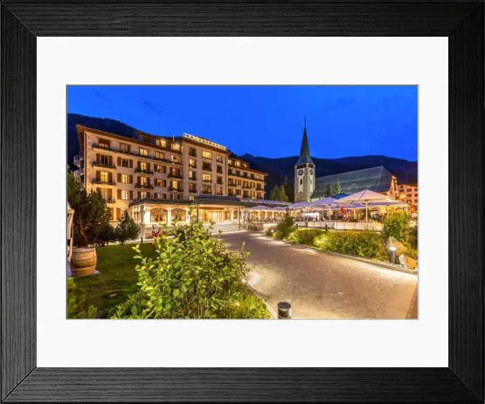 Framed Print : Grand Hotel Zermatterhof, Zermatt, Valais, Switzerland Framed Print : Grand Hotel Zermatterhof, Zermatt, Valais, Switzerland