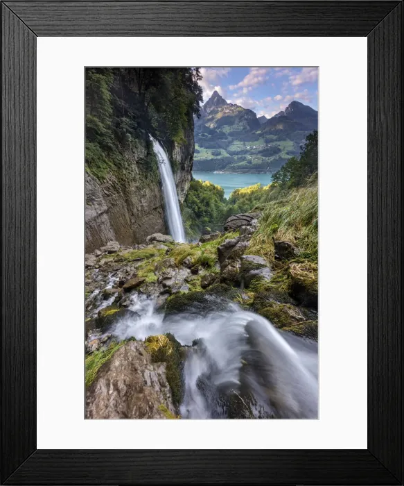 Framed Print : Switzerland, Canton St. Gallen, Walensee Framed Print : Switzerland, Canton St. Gallen, Walensee