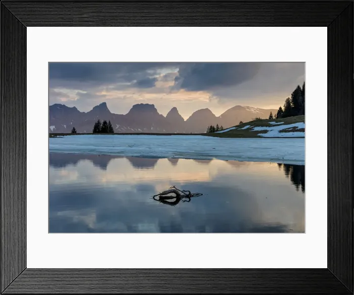 Framed Print : Switzerland, Canton St. Gallen, Sarganserland, Flumserberge Framed Print : Switzerland, Canton St. Gallen, Sarganserland, Flumserberge