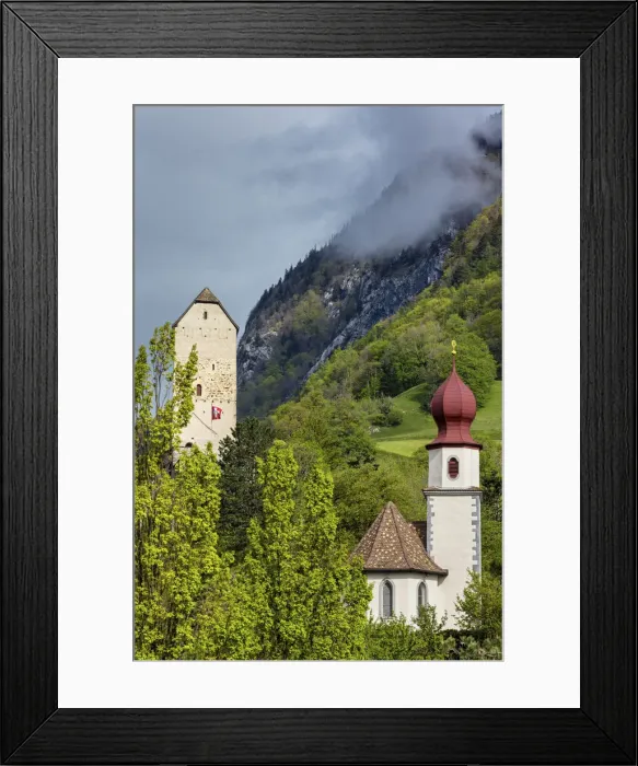 Framed Print : Switzerland, Canton St. Gallen, Sarganserland, Schloss Sargans, Spleekapelle St Framed Print : Switzerland, Canton St. Gallen, Sarganserland, Schloss Sargans, Spleekapelle St