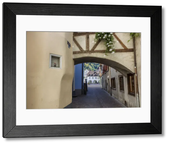 Framed Print : Switzerland, Canton Graubunden, Altstadt Framed Print : Switzerland, Canton Graubunden, Altstadt