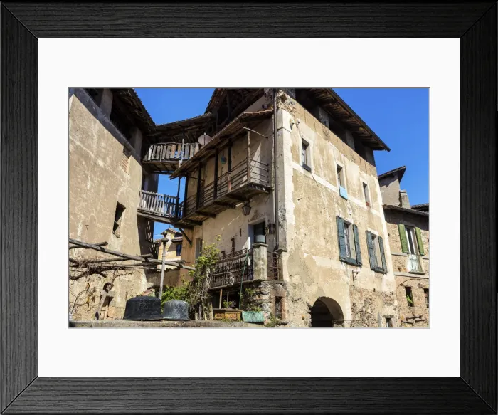 Framed Print : Switzerland, Ticino Canton, Carona village Framed Print : Switzerland, Ticino Canton, Carona village