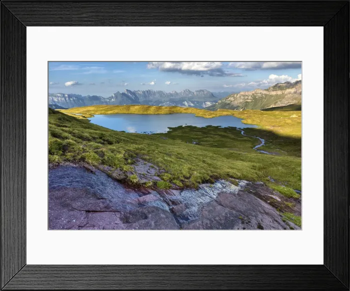 Framed Print : Switzerland, Canton St. Gallen, Sarganserland, Flumserberge Framed Print : Switzerland, Canton St. Gallen, Sarganserland, Flumserberge