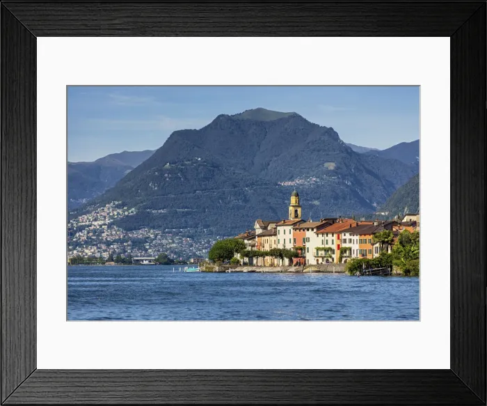 Framed Print : Switzerland, Ticino Canton, Lago di Lugano Framed Print : Switzerland, Ticino Canton, Lago di Lugano