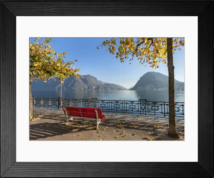 Framed Print : Switzerland, Ticino Canton, Lago di Lugano, Lugano Framed Print : Switzerland, Ticino Canton, Lago di Lugano, Lugano