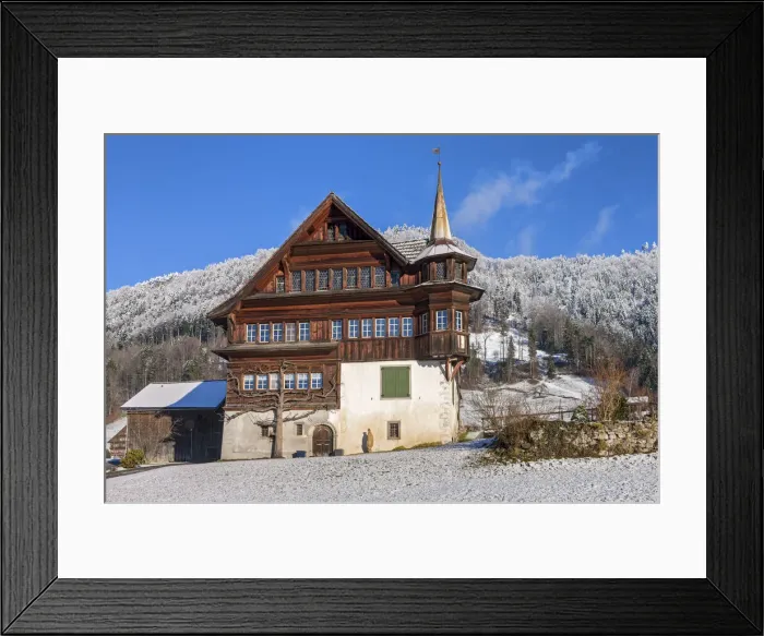 Framed Print : Switzerland, Canton St. Gallen, Toggenburg, Neckertal Framed Print : Switzerland, Canton St. Gallen, Toggenburg, Neckertal