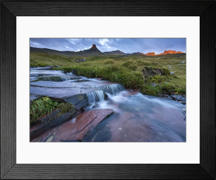 Framed Print : Switzerland, Canton St. Gallen, Sarganserland, Flumserberge