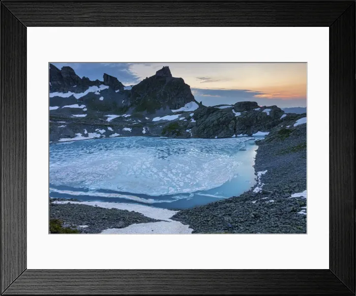 Framed Print : Switzerland, Canton St. Gallen, Sarganserland, UNESCO World Heritage Tectonic Arena