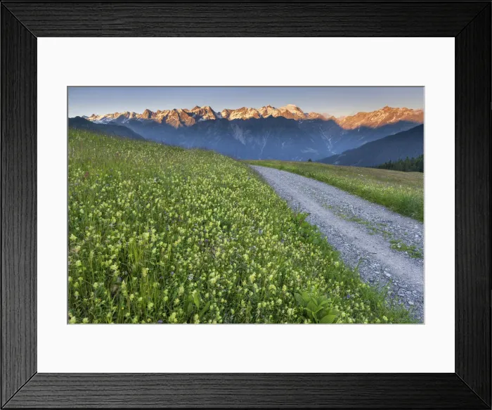 Framed Print : Schweiz, Kanton Tessin, Bleniotal, Abendstimmung, Rheinwaldhorn Framed Print : Schweiz, Kanton Tessin, Bleniotal, Abendstimmung, Rheinwaldhorn