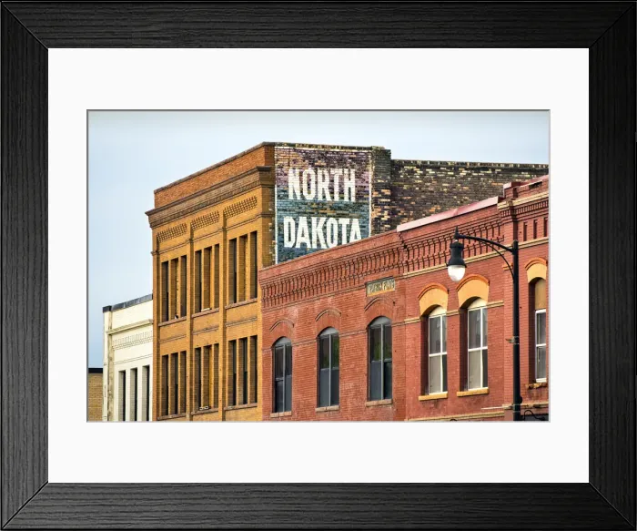 Framed Print : USA, North Dakota, Fargo, Downtown, Early 1900s Architecture Framed Print : USA, North Dakota, Fargo, Downtown, Early 1900s Architecture