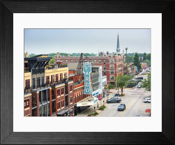 Framed Print : USA, North Dakota, Fargo, Historic Fargo Theatre, Broadway, Downtown Framed Print : USA, North Dakota, Fargo, Historic Fargo Theatre, Broadway, Downtown