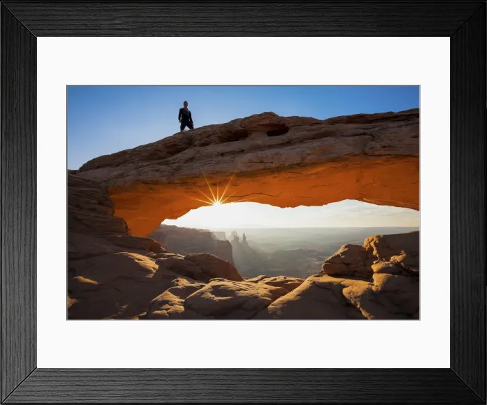 Framed Print : Sunrise at Mesa Arch, Canyonlands. Utah. USA