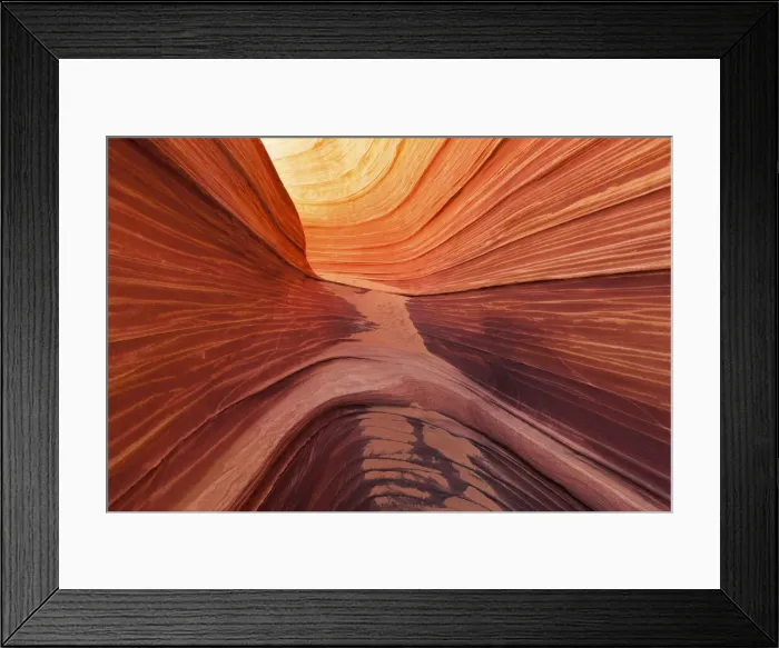 Framed Print : The Wave, Paria Canyon-Vermilion Cliffs Wilderness, Coyote Buttes. Utah. USA