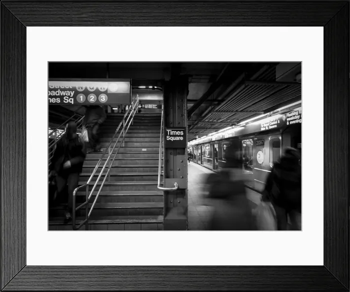 Framed Print : Times Square underground. New York City. New York. USA Framed Print : Times Square underground. New York City. New York. USA