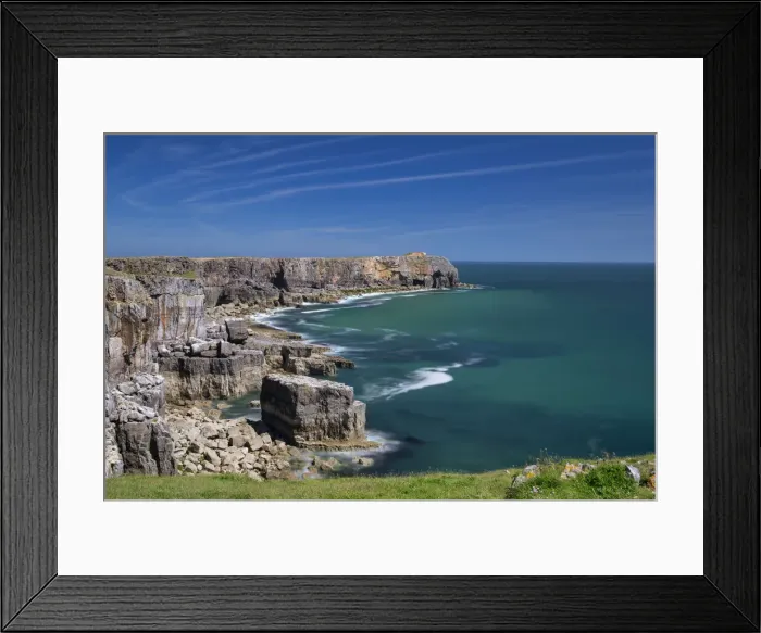 Framed Print : St. Govans Head, Pembrokeshire, Wales